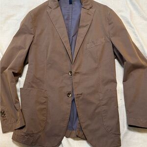 Leone Napoli Casual Men's Brown Cotton Blazer
Made in Italy 38r